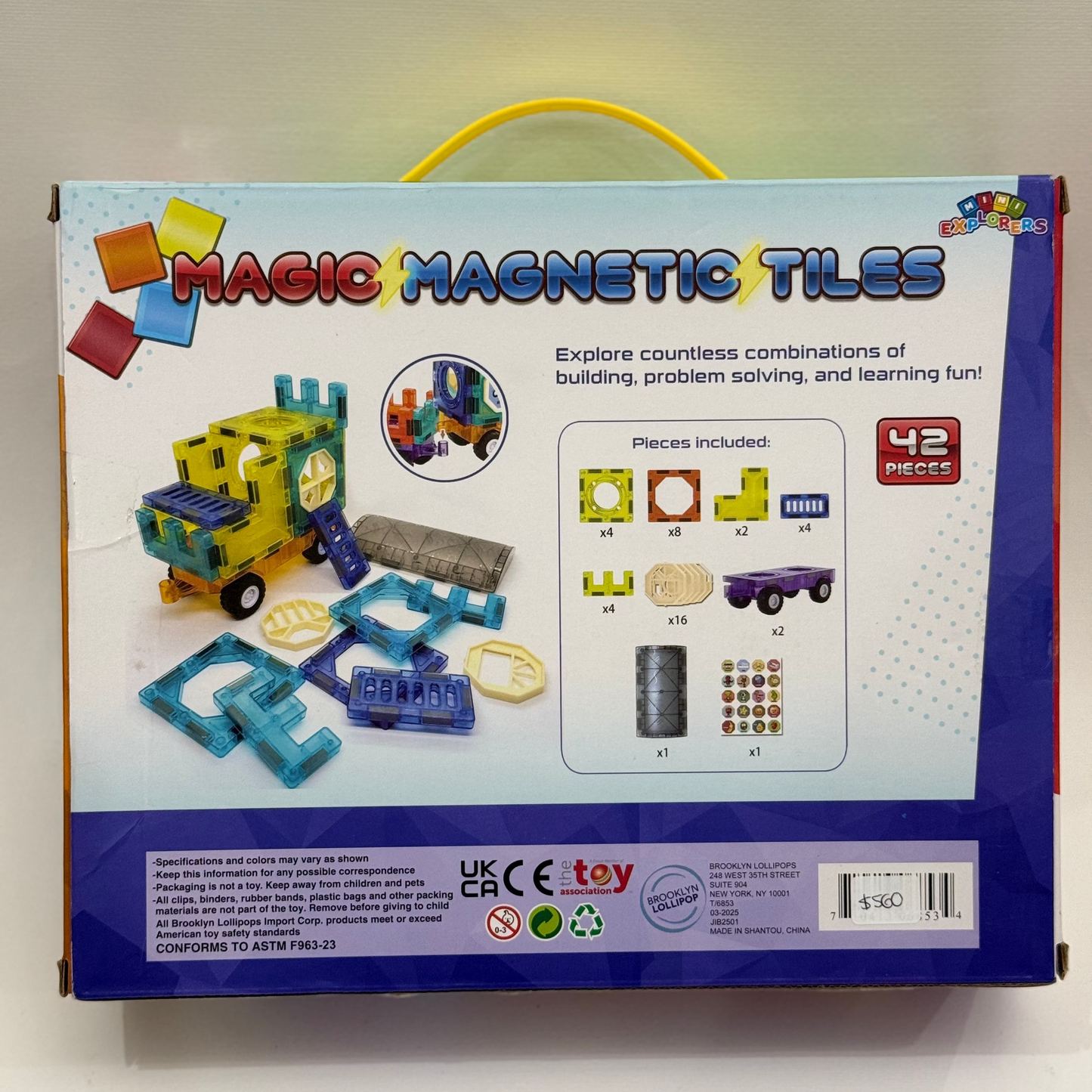 Magic Magnetic Tiles – Set de Construcción Magnético
