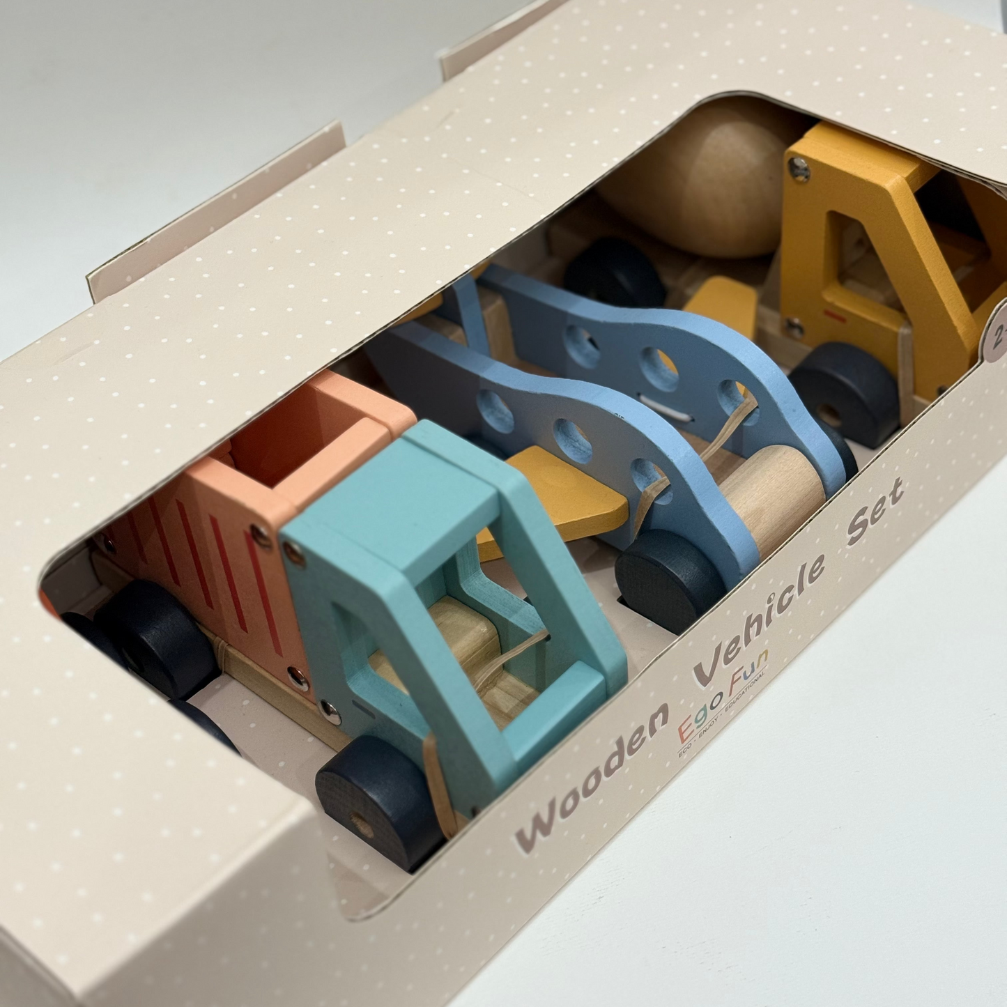 Set de Vehículos de Madera