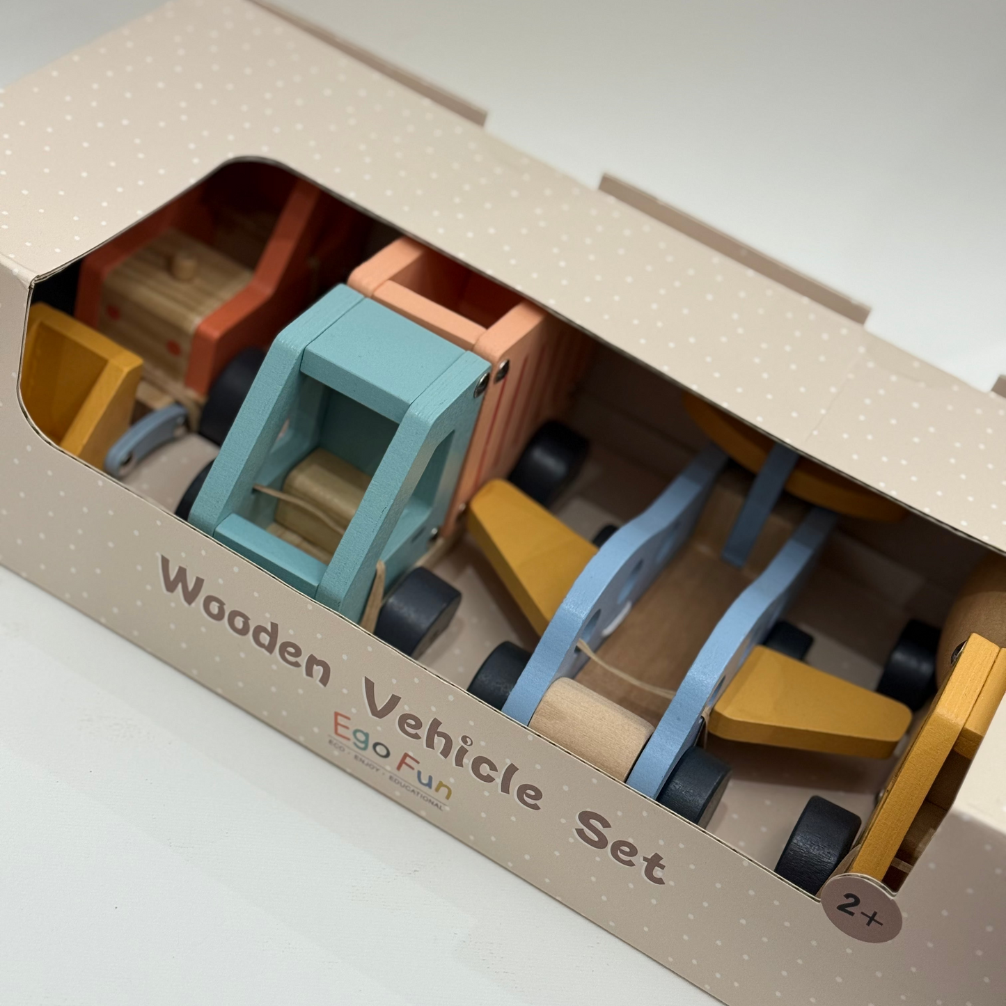 Set de Vehículos de Madera