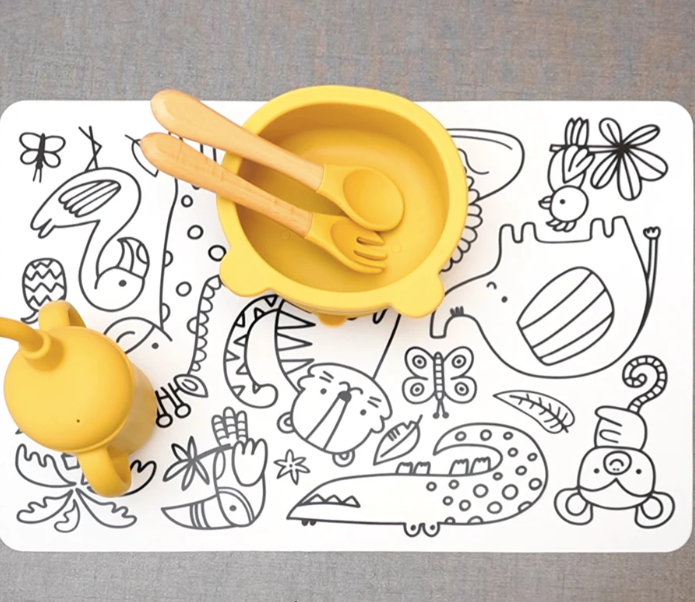 Bajo plato para colorear