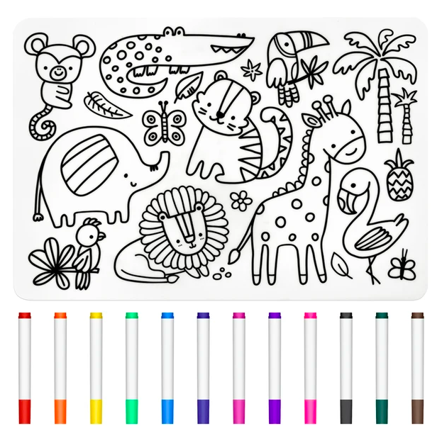 Bajo plato para colorear