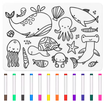 Bajo plato para colorear