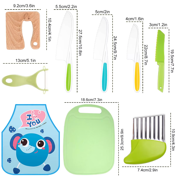 Set de cuchillos montessori