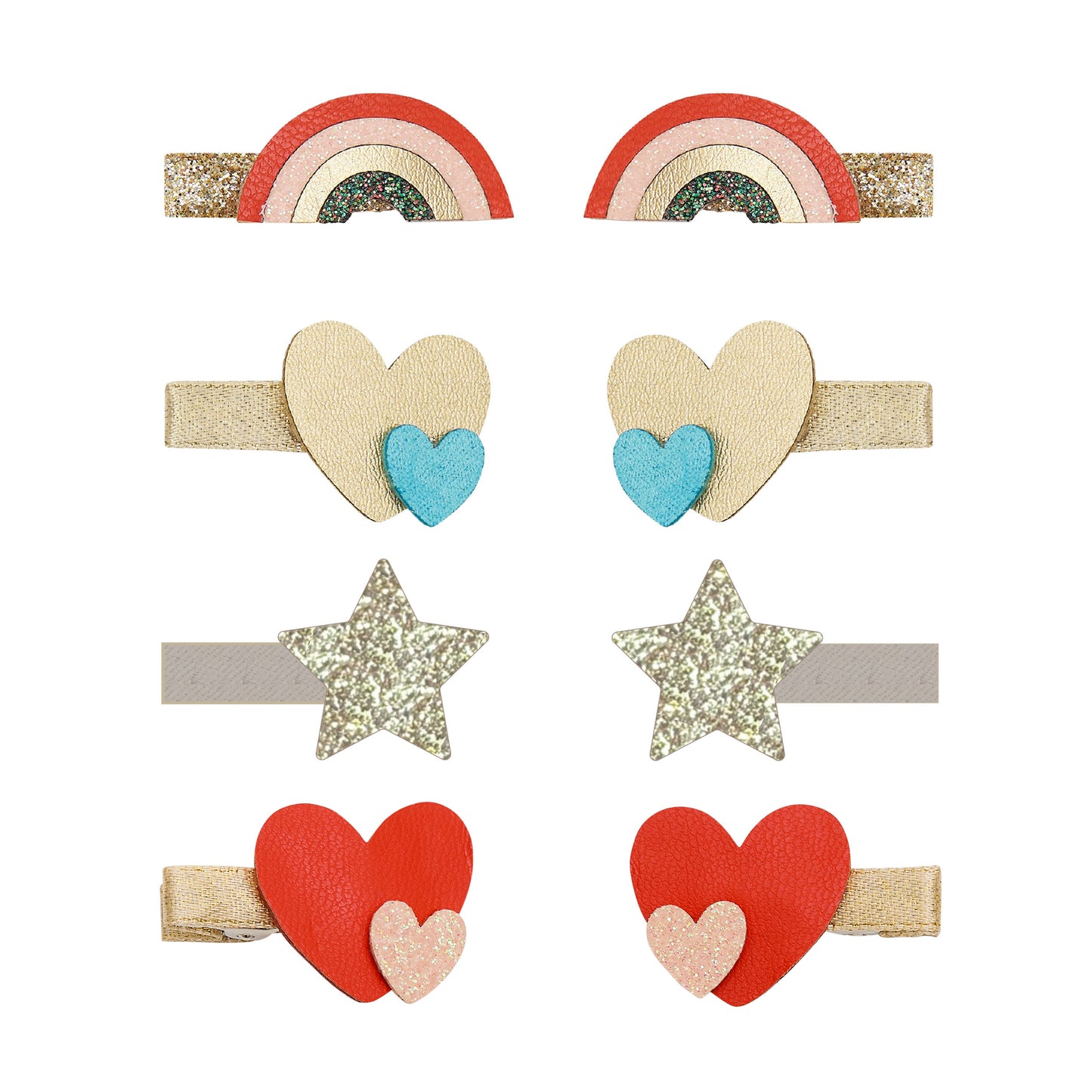 Rainbow mini clips