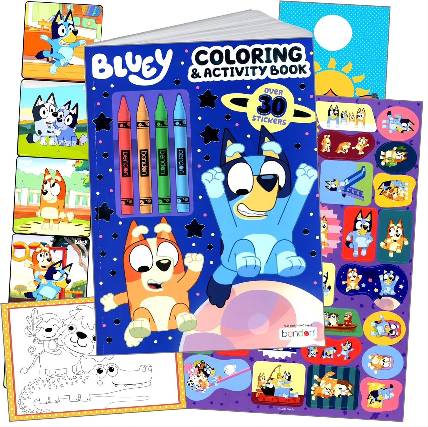 Libro para colorear de bluey