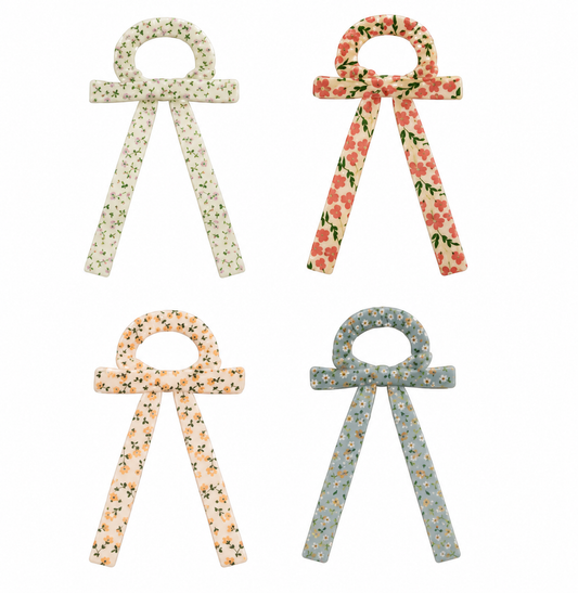 Flora Bow Scrunchies
