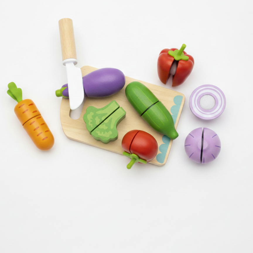 Verduras de Madera para Cortar