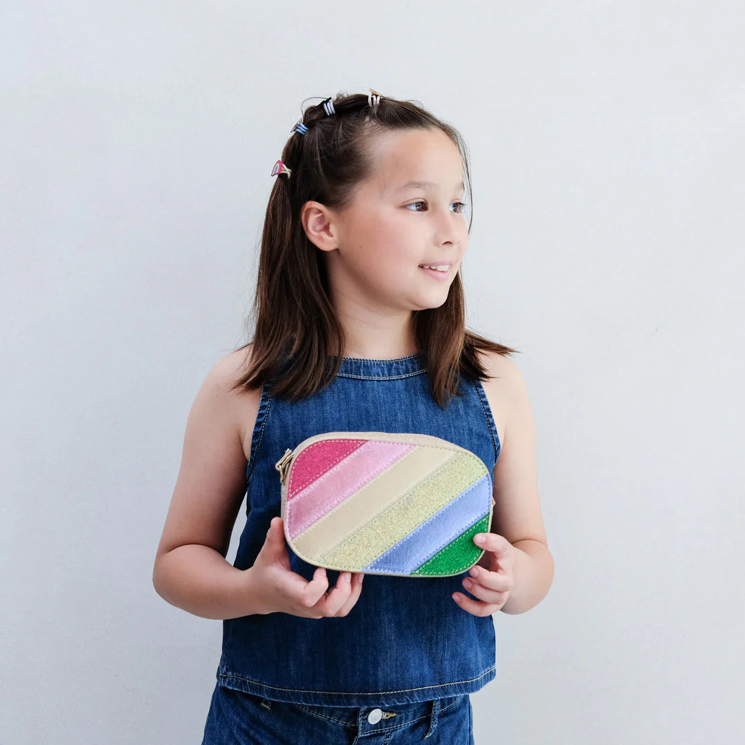 Dazzle rainbow stripe bag