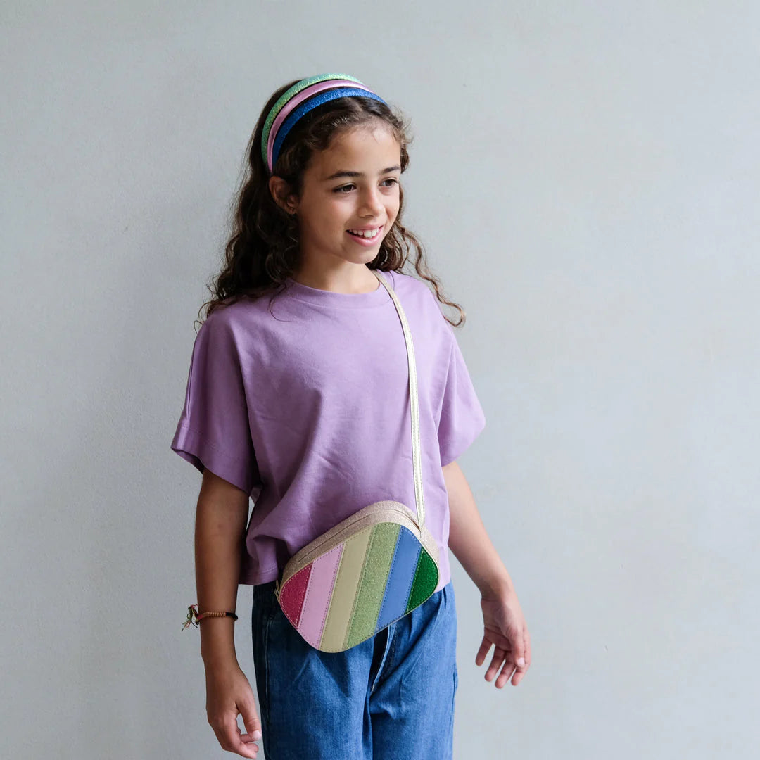 Dazzle rainbow stripe bag