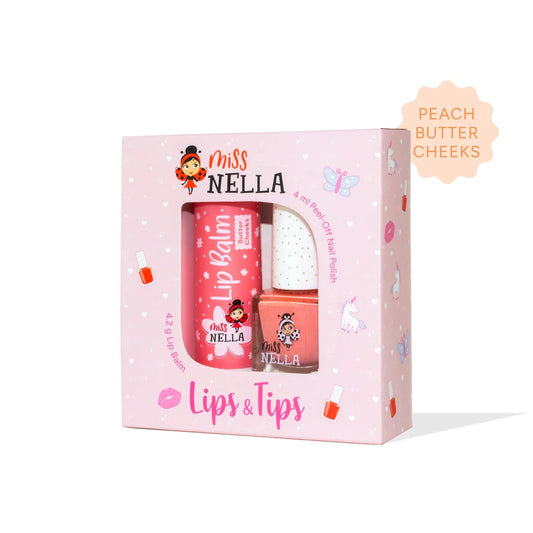Lips And Tips Duo Set - Peach Butter Checks