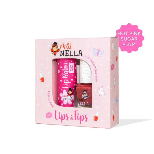 Lips And Tips Duo Set - Hot Pink Sugar Plum