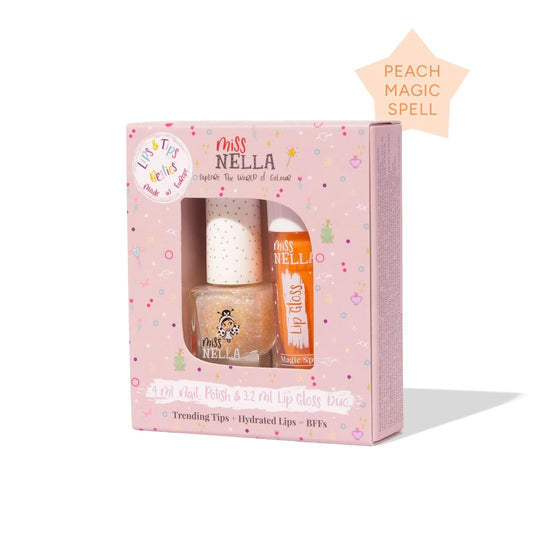Lip Gloss & Nail Duo - Peach Magic Spell