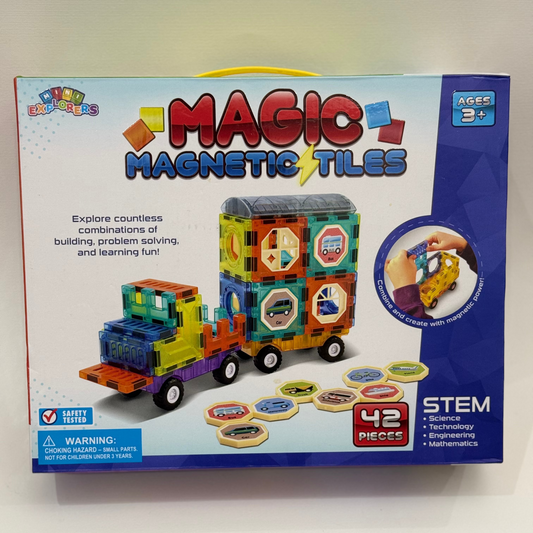 Magic Magnetic Tiles – Set de Construcción Magnético