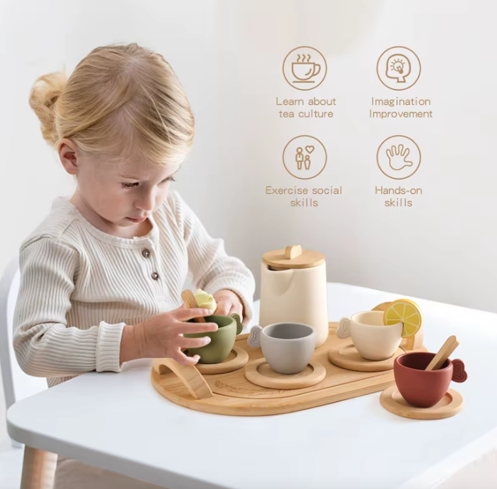 set de té de silicon