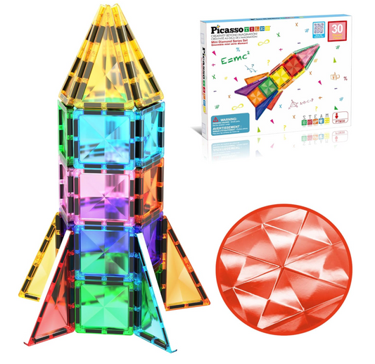 Cohete de piezas magnéticas