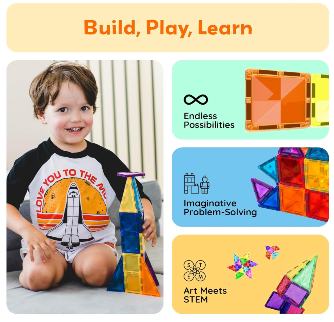 Cohete de piezas magnéticas