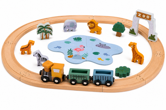 Pista de tren de zoológico